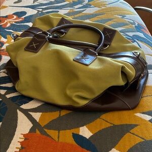 Green and Brown Tote Bag